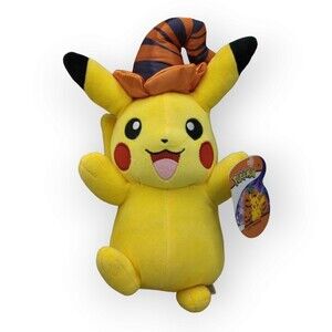 Pokemon Pikachu 8" Plush Figure Halloween Witch Hat WCT 2019 Fall Soft Toy Gift